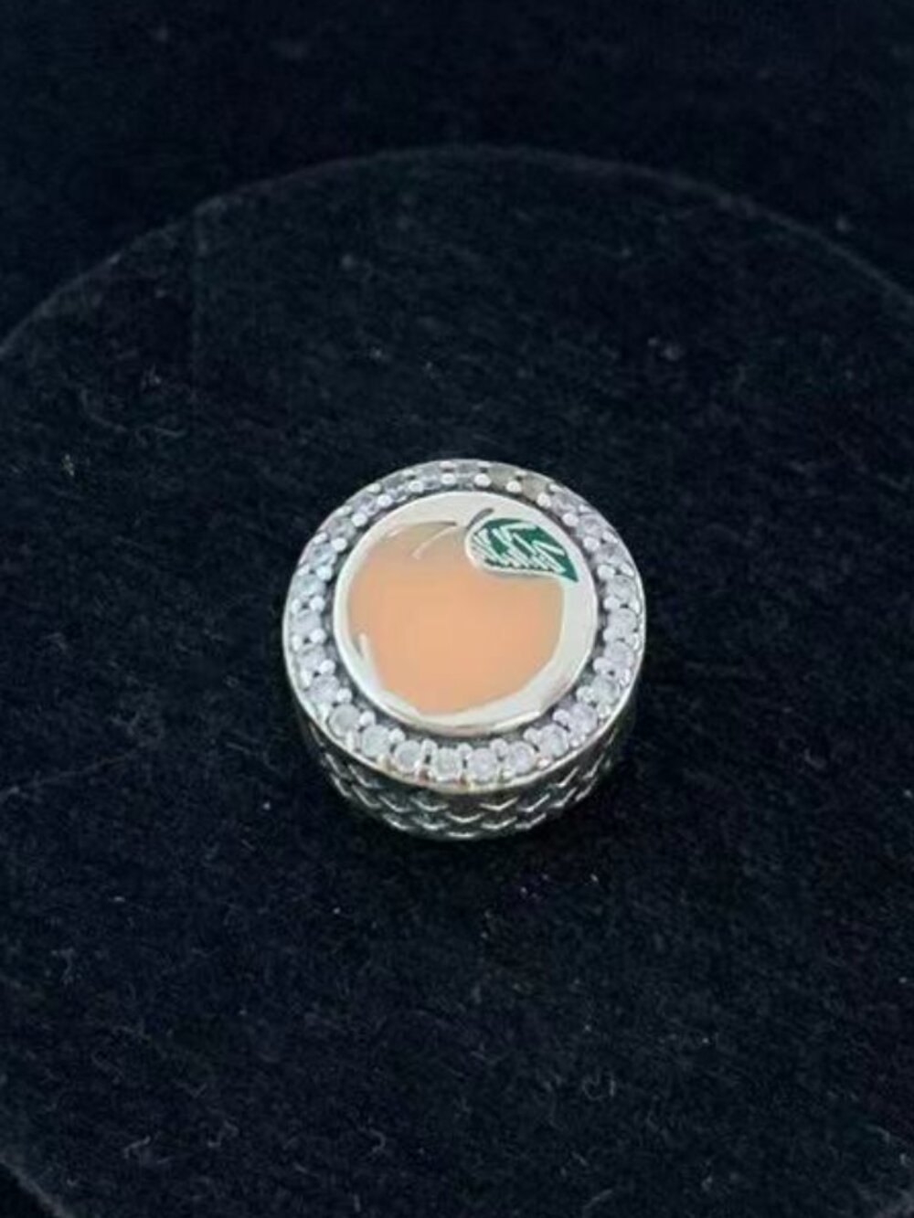 Pandora Georgia Peach Exclusive Bead Charm S925 Silver with box